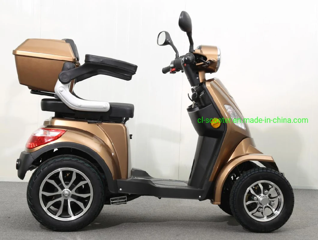 4wheels Mobility Scooter Electric Scooter with EEC Approval for Adults Handicapped Scooter with 1000W Motor and Max Speed at 25km/H
