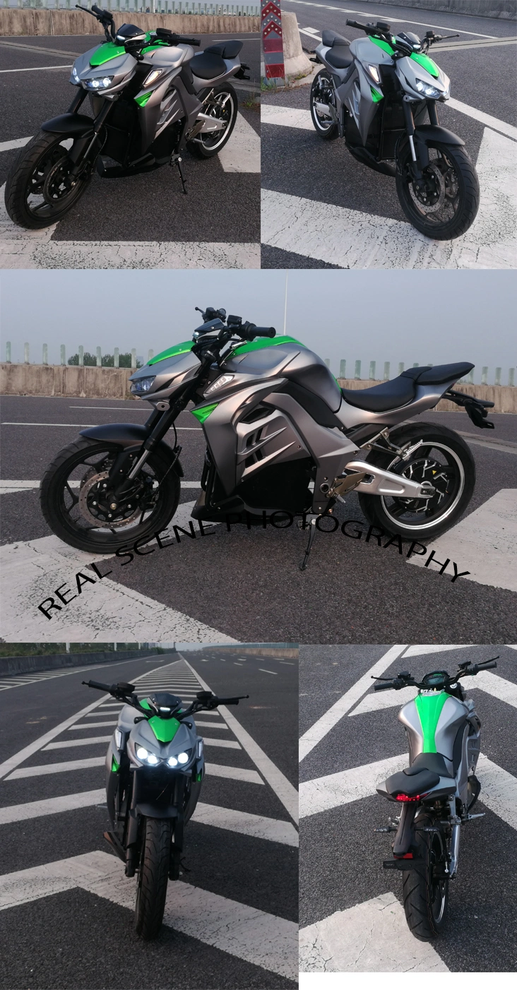 2021 High Speed Long Range Fat Tire Kawasakis Z1000 ABS Sportbike Electric Racing Motorcycle for Sale